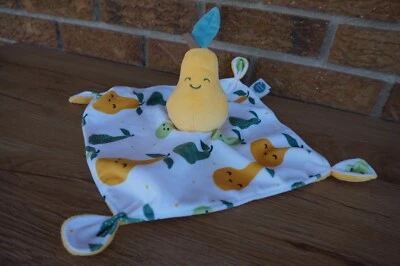 SECURITY Blanket MARY Meyer Sweet SOOTHIE Pear Fruit Yellow Green Lovey LOVEY - Image 1 of 4
