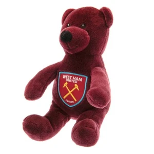 West Ham United Bear Soft Plush Teddy Mascot Beanie WH FC Gift Present Kids Toy - Picture 1 of 5