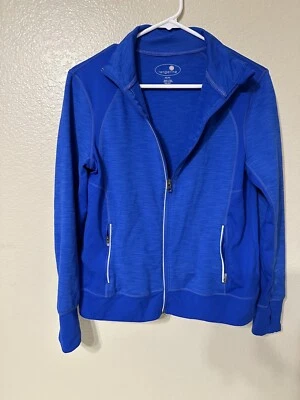 Chaqueta Tangerine Mujer Fitness/Yoga/Correr Cremallera Completa Azul Talla Mediana Foto 1 de 3