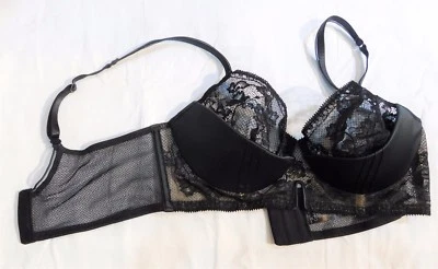 Sujetador 1113 Calvin Klein Negro Encaje y Satén DEVOCIÓN Correa Cambiable L QF1769 Foto 1 de 3