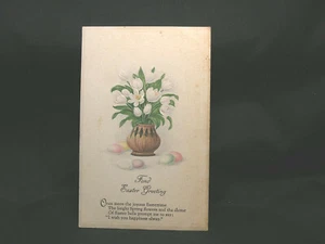 Vtg Easter Postcard -Fond Easter Greeting - 1926 - Picture 1 of 2