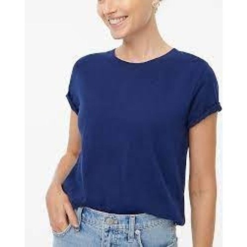 NWT J. Crew Women's Girlfriend Crewneck Cotton TShirt Short Sleeve