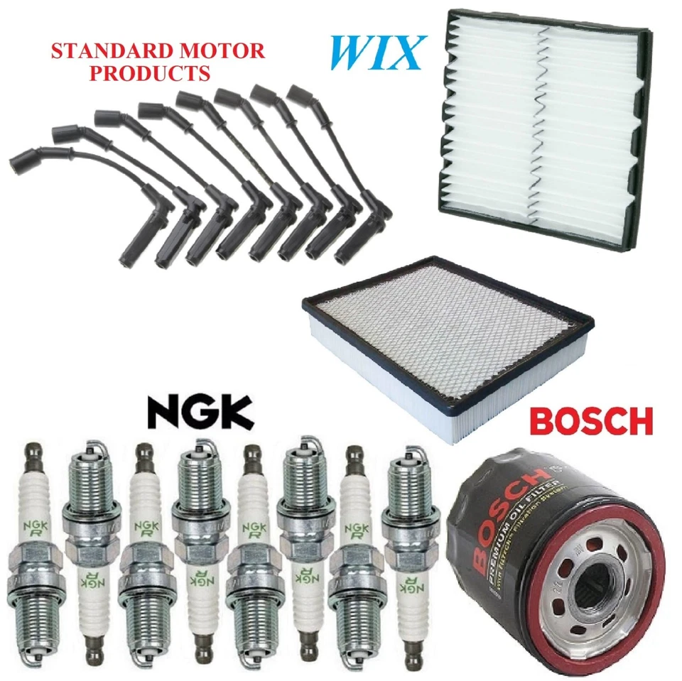 Tune Up Kit Filters Wire Spark Plug For CADILLAC ESCALADE EXT V8 6.2L 2007-2008 - Image 1 of 1