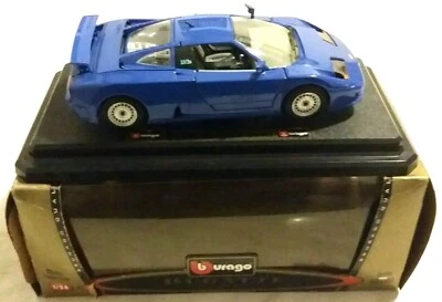 Modellino Burago Made In Italy Bugatti 11gb (1991)scala 1:24 con scatola nuovo - Immagine 1 di 4