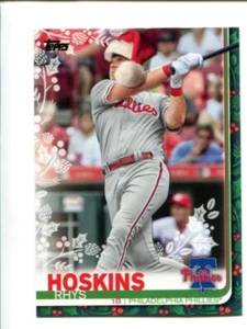 2019 Topps Holiday Rhys Hoskins HW54 Rare Variation Santa Hat - Bild 1 von 1