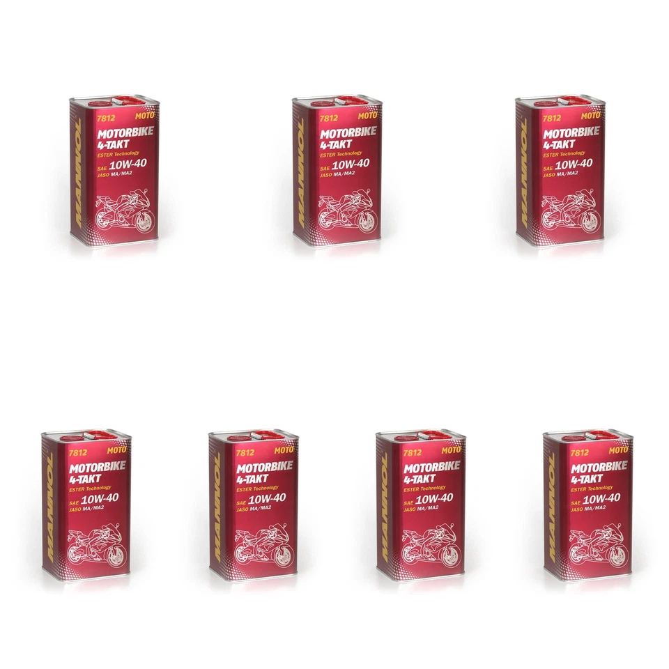 L'huile de moteur Moto 4-takt 10w-40 MANNOL API SL 4 Litre huile