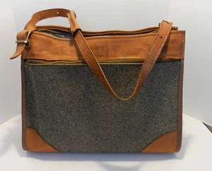 Hartmann tweed leather trim carry on overnight bag Vintage  - Picture 1 of 8