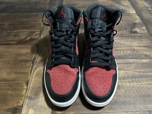 Nike Air Jordan 1 Mid Banned Men's Sz 12 M Gym Red Black White 554724-610 - Picture 1 of 5