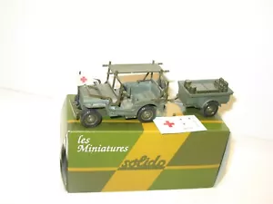 Solido, Jeep Willys Ambulance Sanitary Stretcher Military Army French - Picture 1 of 2