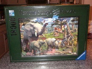 Ravensburger # 17823 Jigsaw Puzzle AT THE WATERHOLE 18000 pcs. from 2010 - Picture 1 of 12