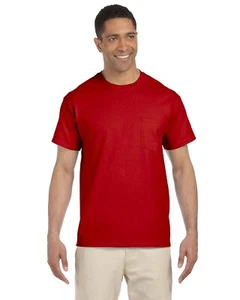 5 PACK OF Gildan Adult Ultra Cotton 6 oz. Pocket Short Sleeves T-Shirt - G230 - Picture 1 of 7