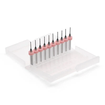 Corintian HSS Micro PCB Bohrer 10 Stück Ø 0.1 - 1.0 mm für präzise Bohrungen - Bild 1 von 4