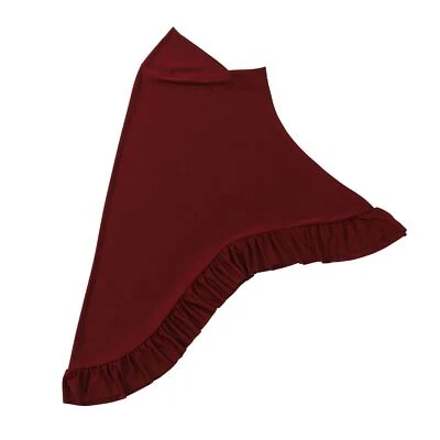 Bufanda de hiyab con volantes para mujer turbante musulmán cubierta envolvente pañuelo islámico chales Foto 1 de 4