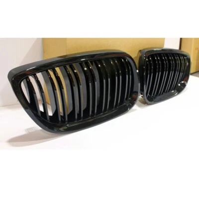 M Type Front Grille For BMW E92 E93 2006-2010 Coupe Convertible Painted Black Foto 1 de 4