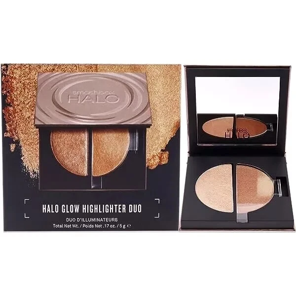 smashbox HALO GLOW HIGHLIGHTER DUO GOLDEN BRONZE ~ NEW IN BOX - Image 1 of 1