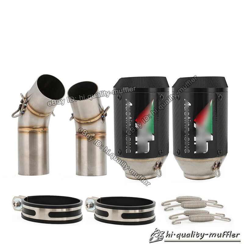 Silenciador de tubo de escape izquierdo + derecho para Ducati Monster 696 795 796 1100 Foto 1 de 4