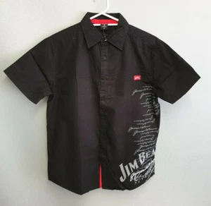 NUEVA CON ETIQUETAS Camisa Auténtica con Botones Negra Jim Beam para Hombre Talla M + Bola de Estrés Bonificación - Imagen 1 de 3
