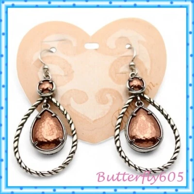 Брайтон сострадательный цвет серебра меди сняты с производства французской проволоки серьги новый $72 - Изображение 1 из 4