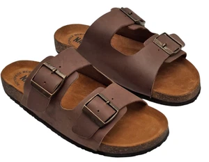 Sandali Ciabatte Infradita Marroni Da Uomo Modello Birkenstock Arizona - Imagen 1 de 8