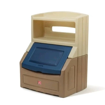 Librería Step2 Levanta y Oculta 38 pulgadas con Contenedor de Almacenamiento y Organizador de Juguetes para Niños Foto 1 de 4