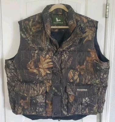 Field & Stream Men's Camouflage Hunting Full Zip Polyester Vest X Large New - Image 1 of 3