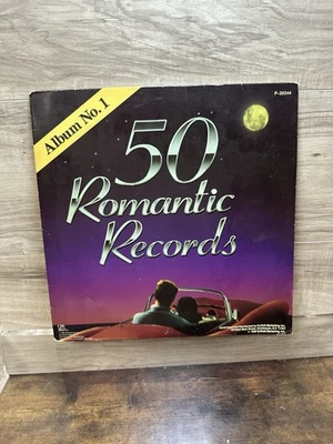 1988 50 Romantic Records Album No.1 Record 12" Vinyl LP 33 RPM P-20344 Various - Image 1 of 4