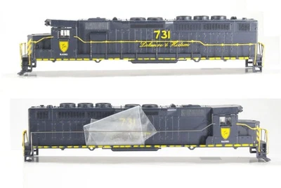 HO Athearn Cust Pnt/Decal Delaware & Hudson SDP40 Shell + Horn Complete HR - Image 1 of 4