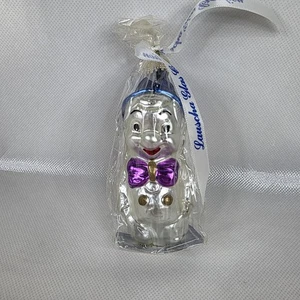 Vintage Krebs Lauscha Glas Creation 4" Clown Boy Bowtie Christmas Glass Ornament - Picture 1 of 6
