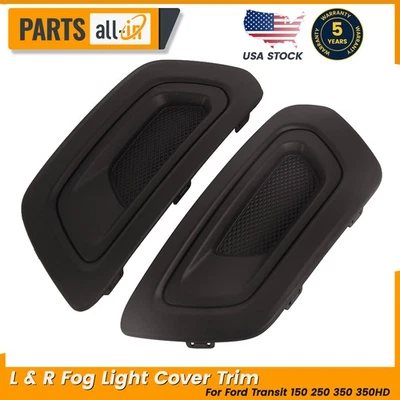 Left & Right Fog Light Cover Trim For Ford Transit 150 250 350 350HD 2020-2023 - Image 1 of 4