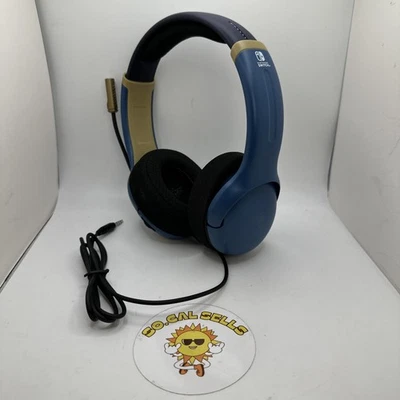 PDP Airlite Wired Headset for Nintendo Switch Legend of Zelda Blue Gold WORKS - Image 1 of 4