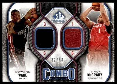 Juego SP usado 2009-10 #CM-DT Dwyane Wade/Tracy McGrady Baloncesto Calor Foto 1 de 2