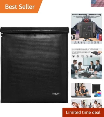 Bolsa Faraday de 20x15 pulgadas: estuche antirrobo ignífugo y resistente al agua para computadoras portátiles Foto 1 de 4