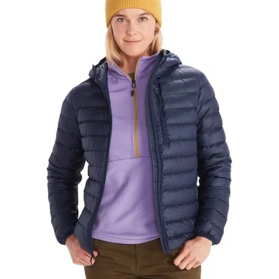 Marmot Highlander Hoody Women's Winter Jacket, Arctic Navy, Medium - Image 1 of 4