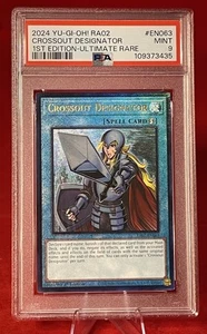 YuGiOh! Crossout Designator RA02-EN063 - Prismatic Ultimate Rare - PSA 9 MINT - Picture 1 of 4
