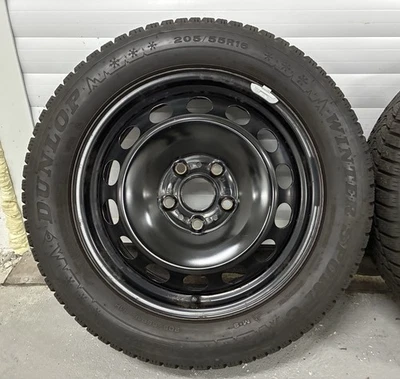 4x VW Golf 7 VII Skoda Octavia 3 III 5E Winterreifen Winterräder 205/55 R16 91H - Bild 1 von 4