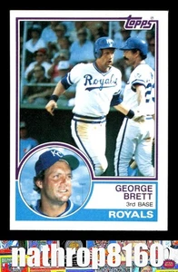 1983 Topps #600 George Brett Salón de la fama Béisbol Casi Nuevo/Nuevo+ Kansas City Royals 12172 - Imagen 1 de 4