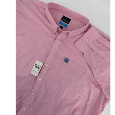 Camisa Stafford Para Hombres 4XL Lt Rosa Camisa Abotonada Coolmax Vestido Grande y Alto Nueva Foto 1 de 4