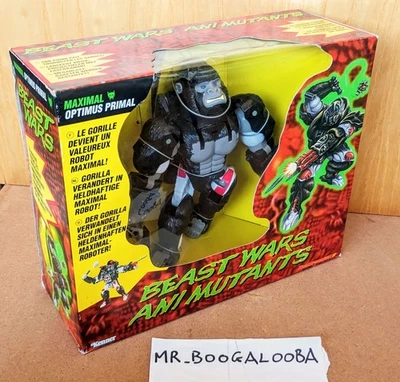 Transformers Beast Wars Ani Mutants 1996 Optimus Primal EUROPE EDITION MISB RARE - Immagine 1 di 4
