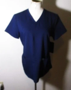 FABLETICS Blue Short Sleeve Drop Cut Scrub Top Women's Size M NWT - Picture 1 of 6