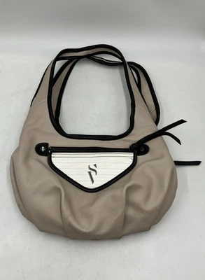 Женская бежевая кожаная сумка-хобо Simply Vera By Vera Wang с внутренними карманами Sidekick - Изображение 1 из 4