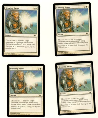 Set Of 4 Blinding Beam Mirrodin 7/306 Common Magic the Gathering MTG Card - Image 1 of 4