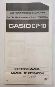 Casio CP-10 Calcolatrice Stampa Elettronica Manuale Funzionamento GnuLeggi - Foto 1 di 12