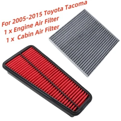 Engine Air Filter + Cabin Air Filter for 2005-2015 Toyota Tacoma 4.0L V6 Foto 1 de 4