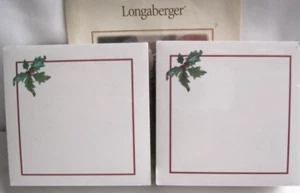 Longaberger BASKETS 2003 Holiday HELPER Basket Note Cubes Pads POST IT Lot of 2 - Picture 1 of 2
