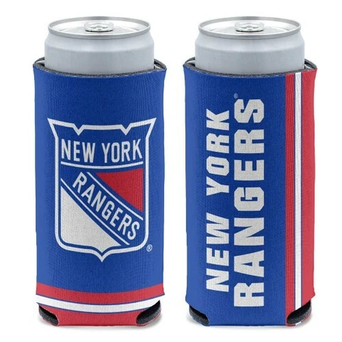 NEW YORK RANGERS 12 0Z SELTZER SLIM CAN COOZIE COOLER HOLDER NHL LICENSED Cover