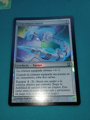 MTG FOIL Skullclamp Darksteel Magic the Gathering Spanish Lp - Image 1 of 2