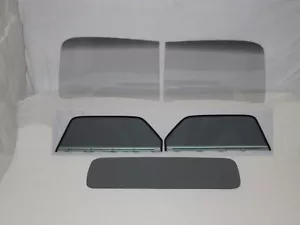 Grey Glass 1947 - 1950 Chevy GMC Pickup 2pc Windshield Assembled Door Back - Picture 1 of 6