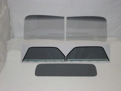 Vidrio gris 1947-1950 Chevy GMC Pickup 2 piezas parabrisas montado puerta trasera Foto 1 de 4