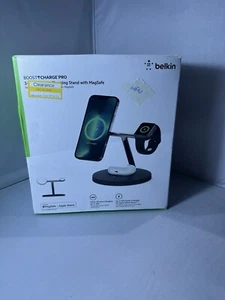Belkin BoostCharge Pro 3-in-1 Wireless Charging Stand with MagSafe - Picture 1 of 3