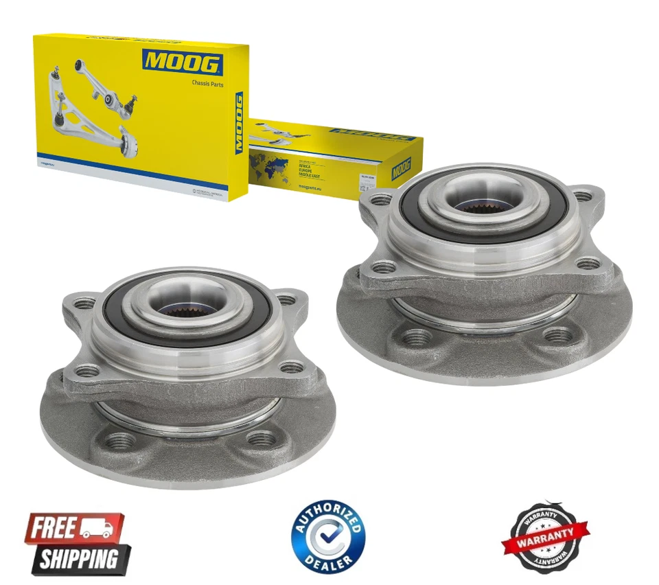 Conjunto completo de buje y cojinete de rueda delantera MOOG para Volvo XC70 V70 S80 S60 Foto 1 de 1